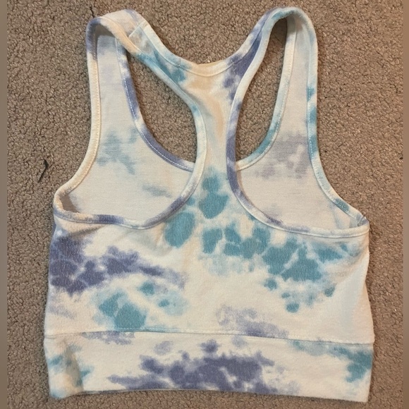 Ocean drive Tie dye racer back cropped tank size Large - Picture 4 of 4